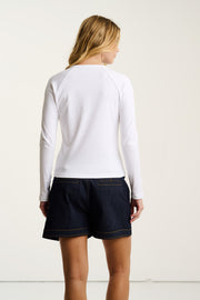 PURE RIB RAGLAN - Top-LISA TODD