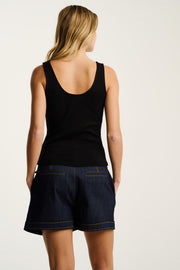 PURE RIB PIMA TANK - Top-LISA TODD