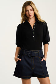 PURE RIB COLLET TOP - Top-LISA TODD