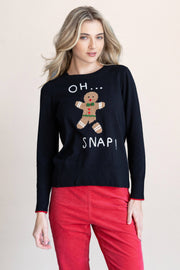 OH SNAP! - Sweater-LISA TODD