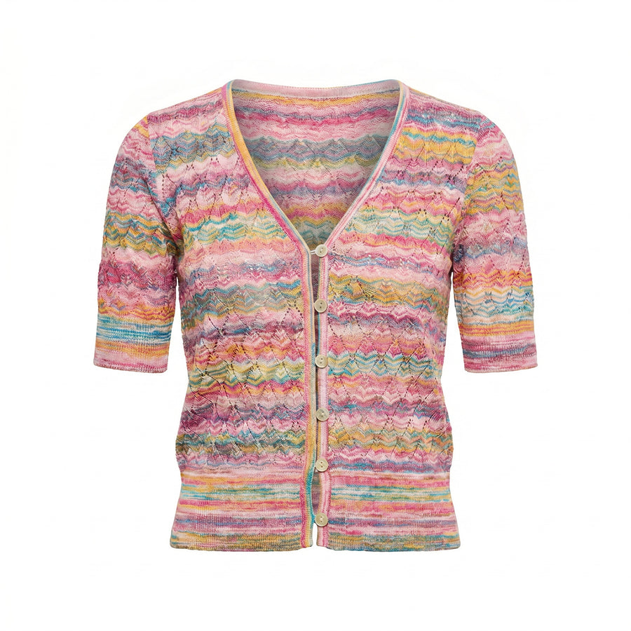 SUN-SATIONAL BUTTON UP - Top-LISA TODD