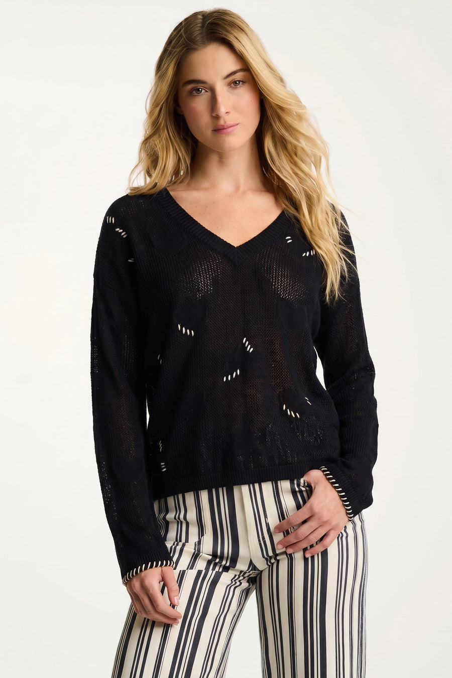 SUPER STARS COTTON CASHMERE - Sweater-LISA TODD