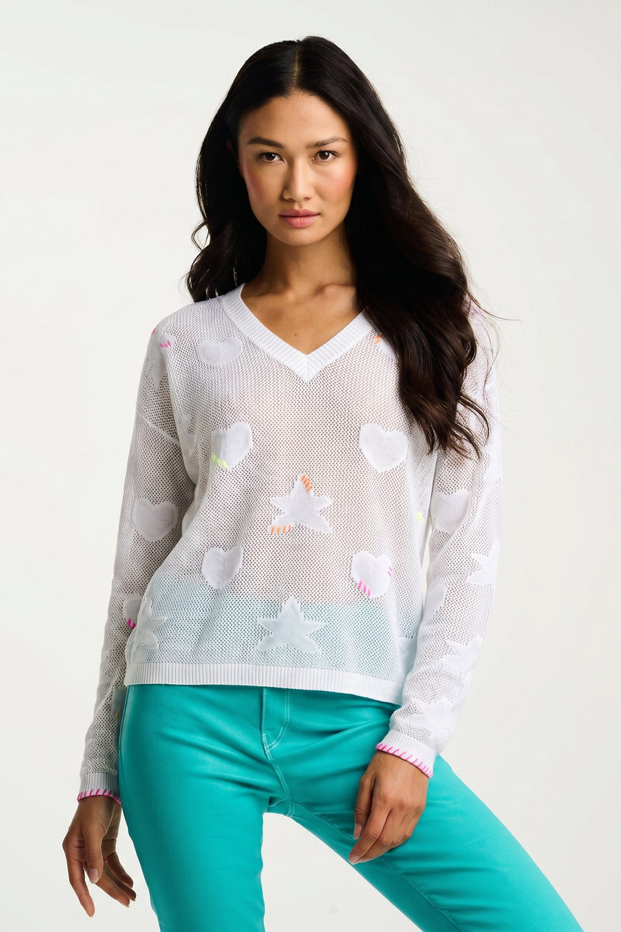 SUPER STARS COTTON CASHMERE - Sweater-LISA TODD