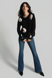HOT FOR DOTS SWEATER