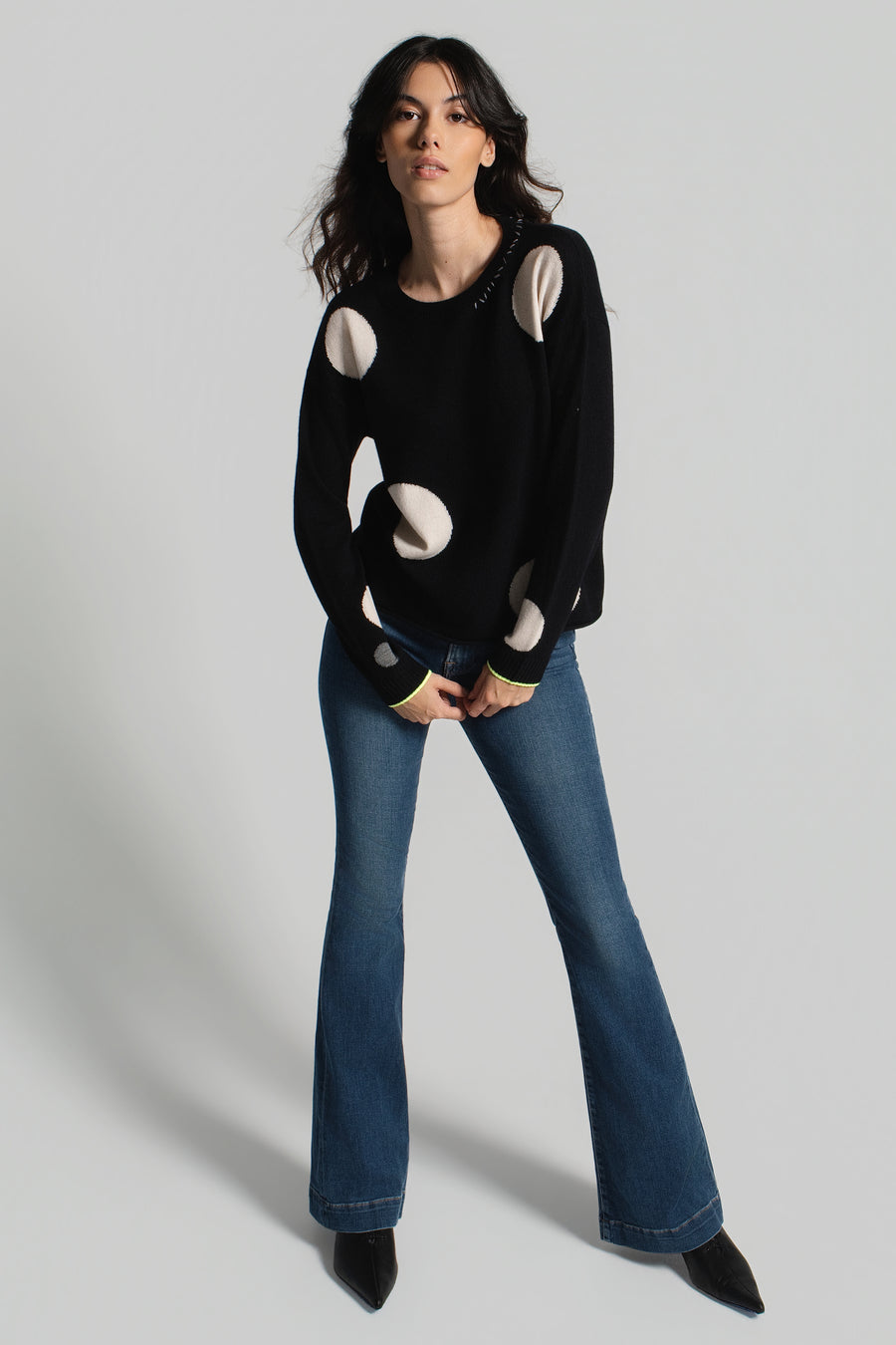 HOT FOR DOTS SWEATER