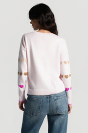 LOVE TRACK COTTON CASHMERE SWEATER