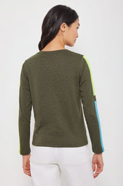 MESH ON COTTON T-SHIRT - Tee-LISA TODD