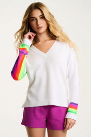 BRITE SIDE COTTON SWEATER - Sweater-LISA TODD