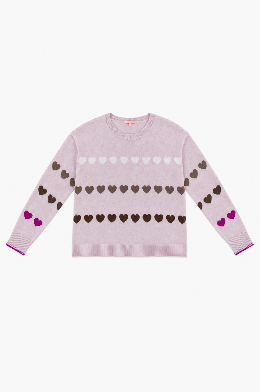 LOVE TRACK COTTON CASHMERE SWEATER