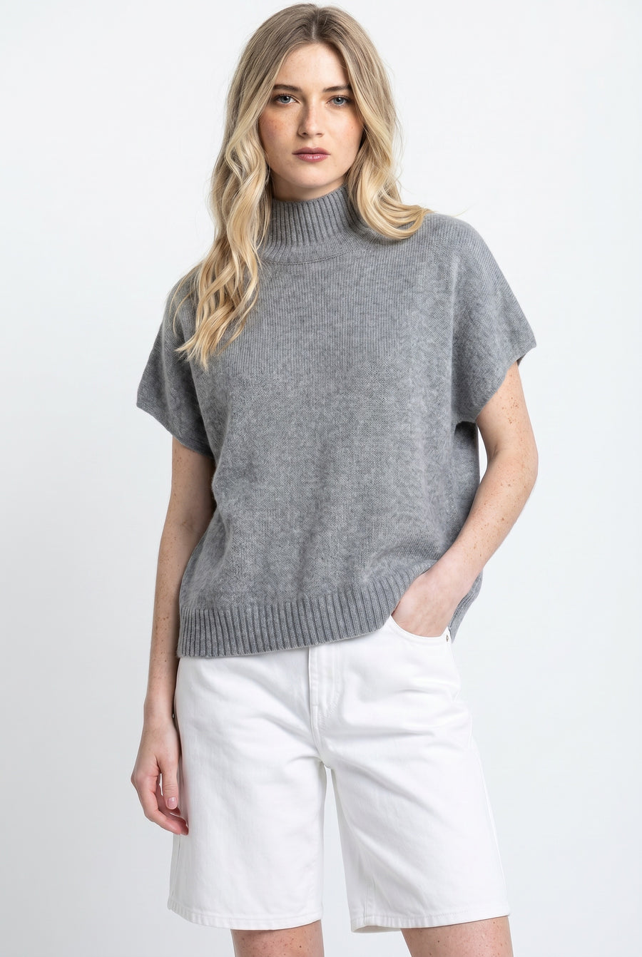 WITH A TWIST PURE CASHMERE VEST