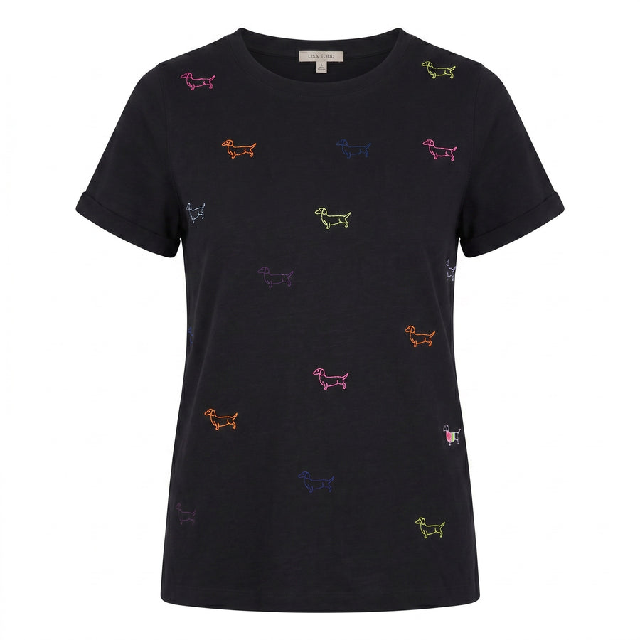 OLIVER DACHSHUND TEE - Tee-LISA TODD