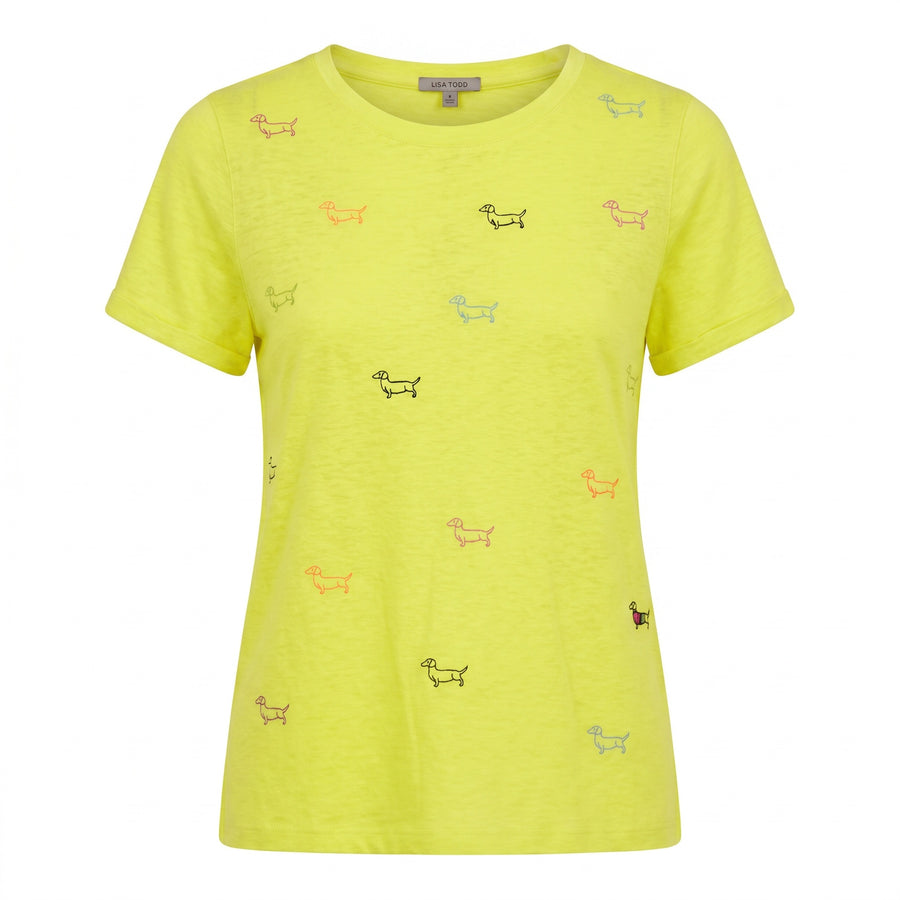 OLIVER DACHSHUND TEE - Tee-LISA TODD