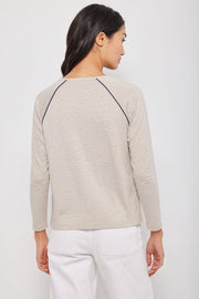 PIPING HOT COTTON TEE - -LISA TODD