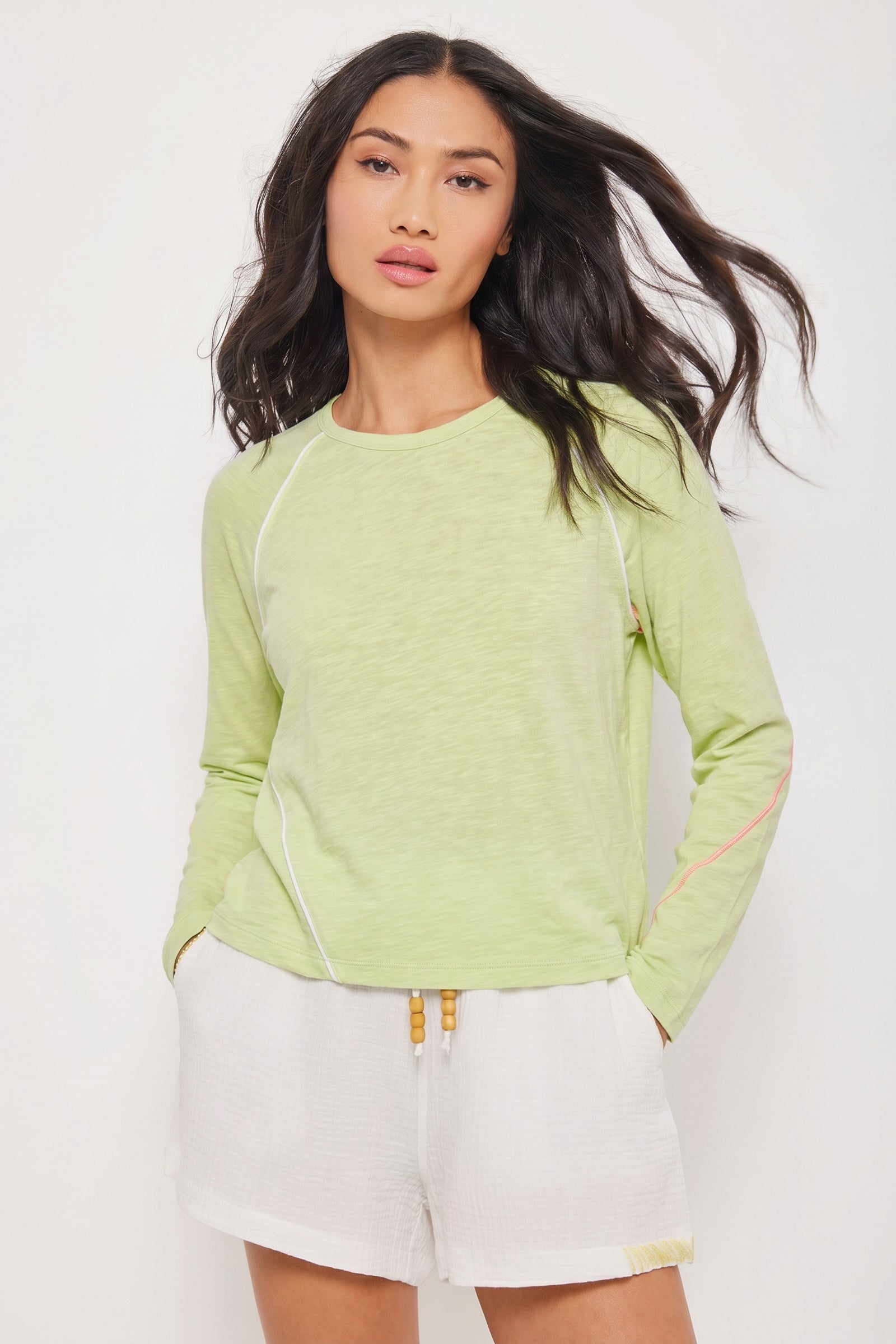 PIPING HOT COTTON TEE - -LISA TODD