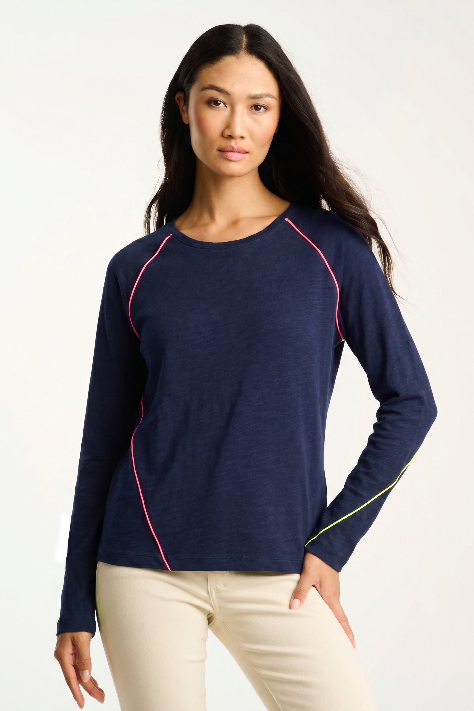 PIPING HOT COTTON TEE - -LISA TODD