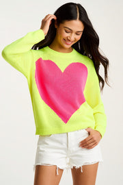 AMORE MIO HEART SWEATER - Sweater-LISA TODD