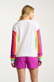 BRITE SIDE COTTON SWEATER - Sweater-LISA TODD