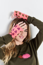 LOVE LINES HAND WARMERS - Gloves & Mittens-LISA TODD